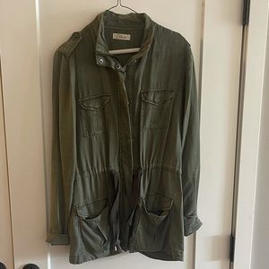 Elan army green utility coat